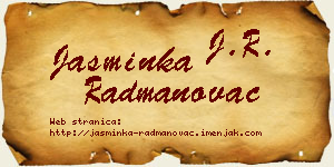 Jasminka Radmanovac vizit kartica